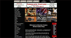 Desktop Screenshot of absolute-guitars.co.uk