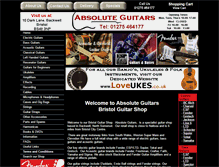 Tablet Screenshot of absolute-guitars.co.uk